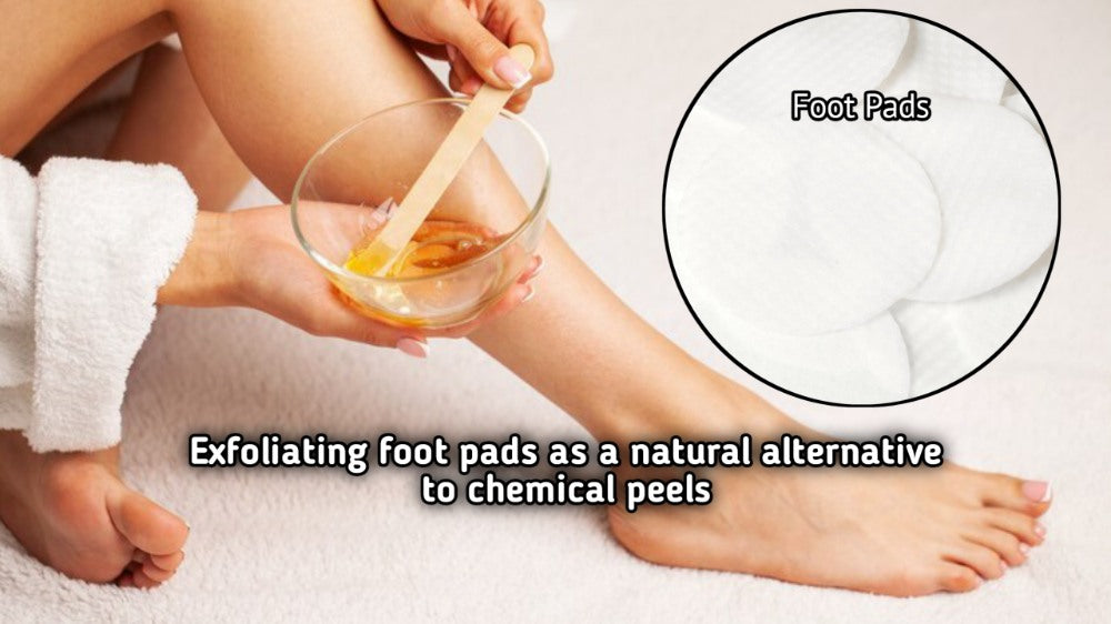 Exfoliating foot pads as a natural alternative to chemical peels
