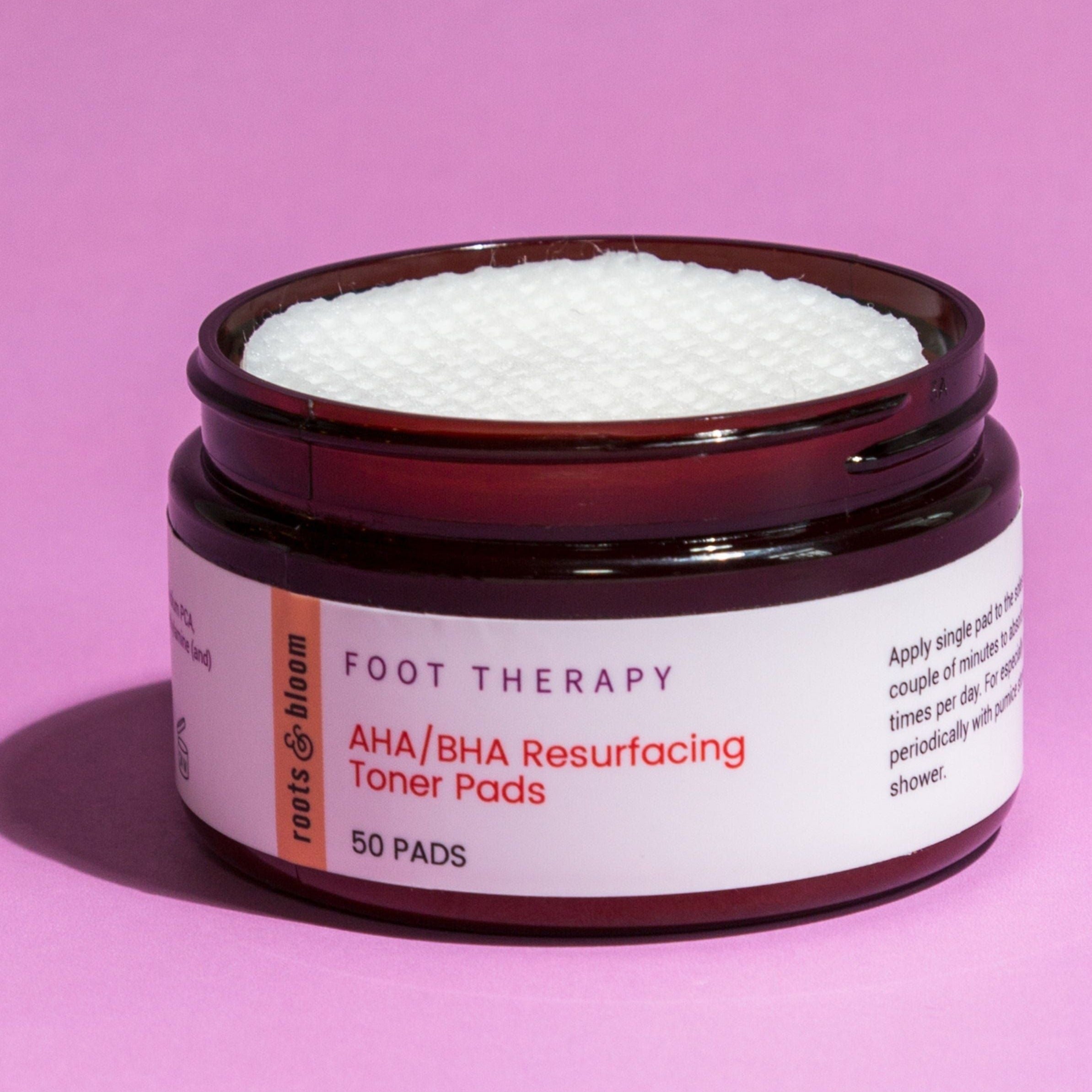 Peel Pads for Feet in a Jar