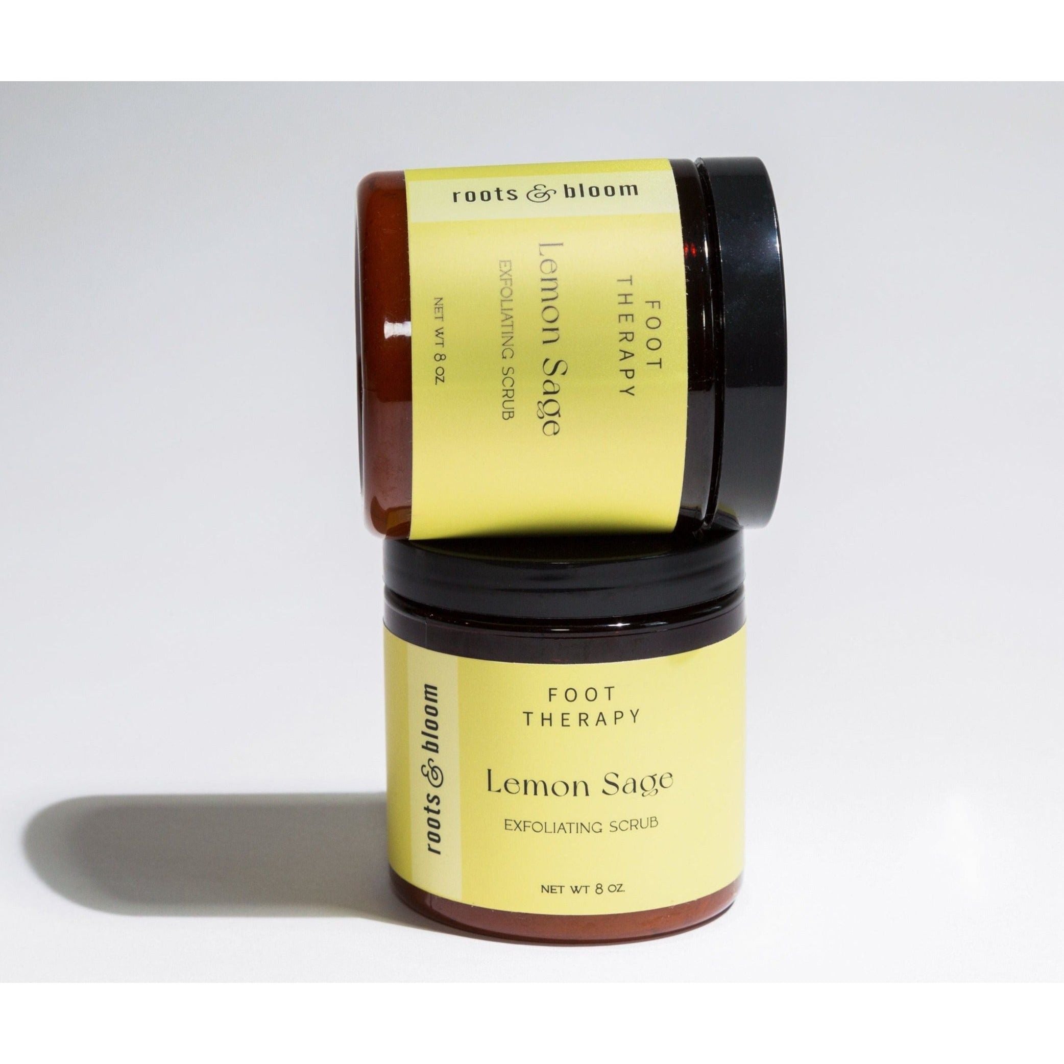 Set of Exfoliating Foot Scrubs - Lemon Sage